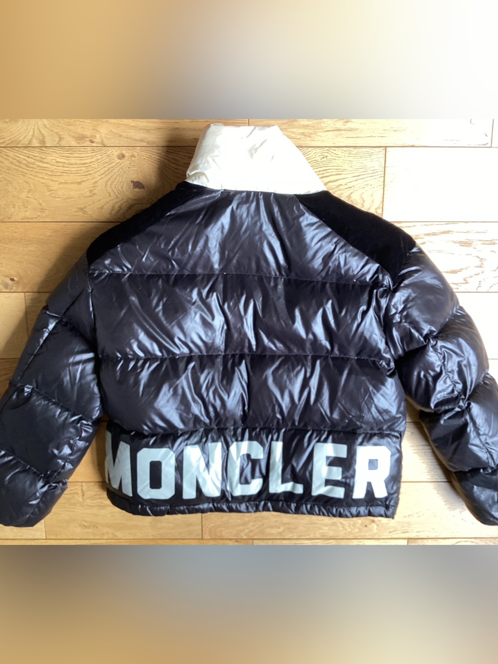 Moncler Black & cream Chouelle down jacket - Picture 3 of 12